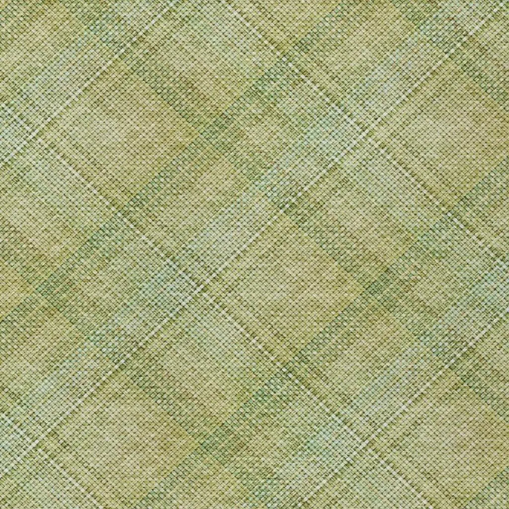 3' X 5' Sage And Green Plaid Washable Indoor Outdoor Area Rug Homeroots Outdoor