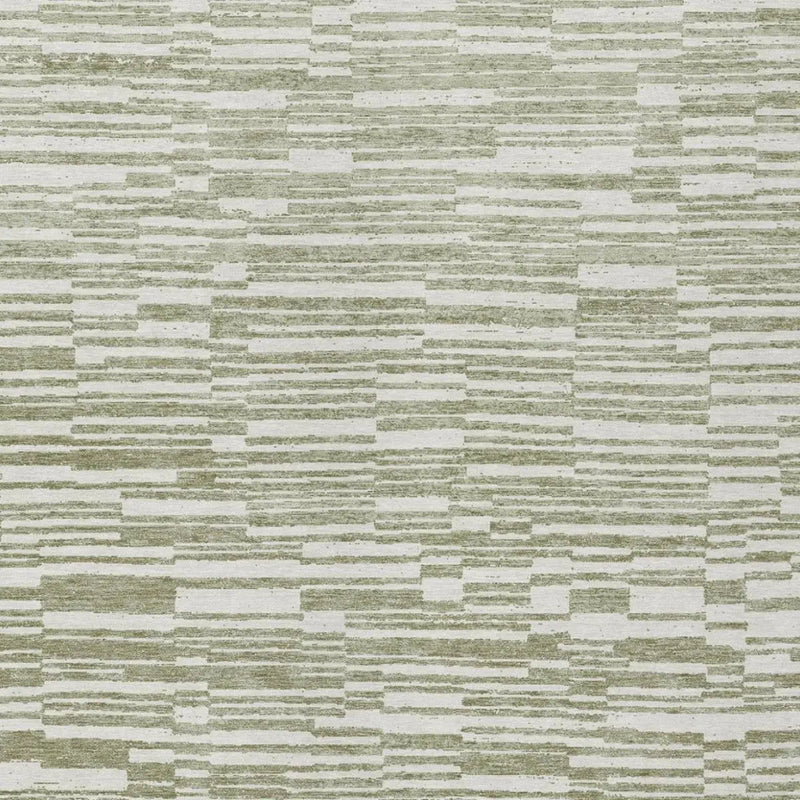 3' X 5' Sage And Green Striped Washable Indoor Outdoor Area Rug Homeroots Outdoor
