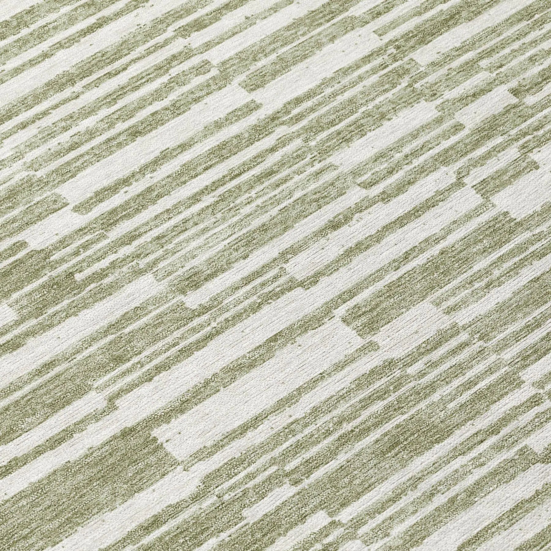 3' X 5' Sage And Green Striped Washable Indoor Outdoor Area Rug Homeroots Outdoor