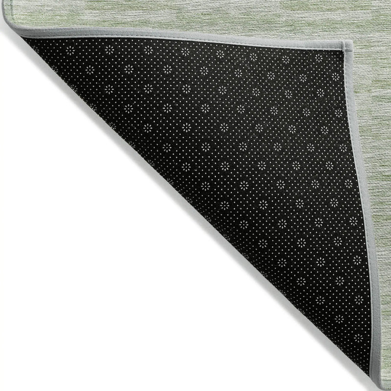 3' X 5' Sage And Green Striped Washable Indoor Outdoor Area Rug Homeroots Outdoor