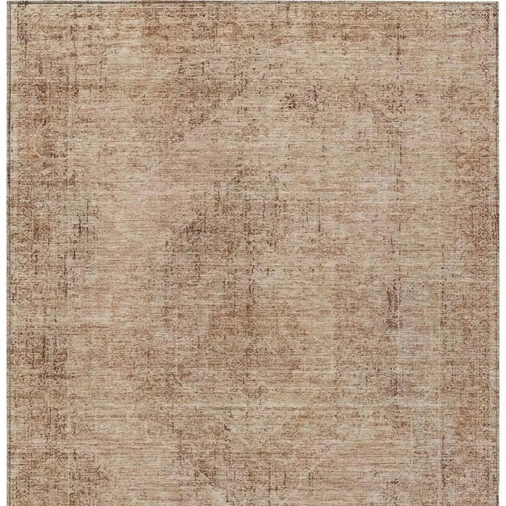 3' X 5' Salmon And Orange Oriental Washable Indoor Outdoor Area Rug Homeroots Outdoor