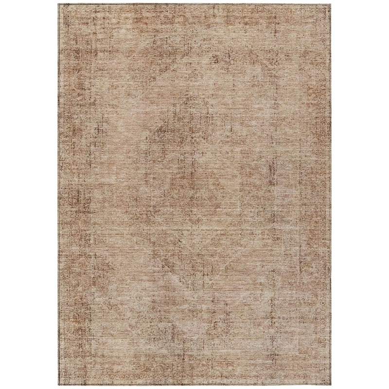 3' X 5' Salmon And Orange Oriental Washable Indoor Outdoor Area Rug Homeroots Outdoor