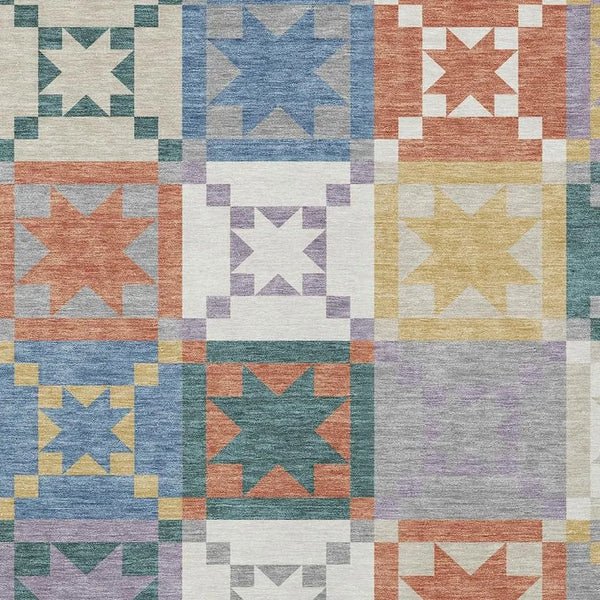 3' X 5' Silver And Gold Patchwork Washable Indoor Outdoor Area Rug Homeroots Outdoor