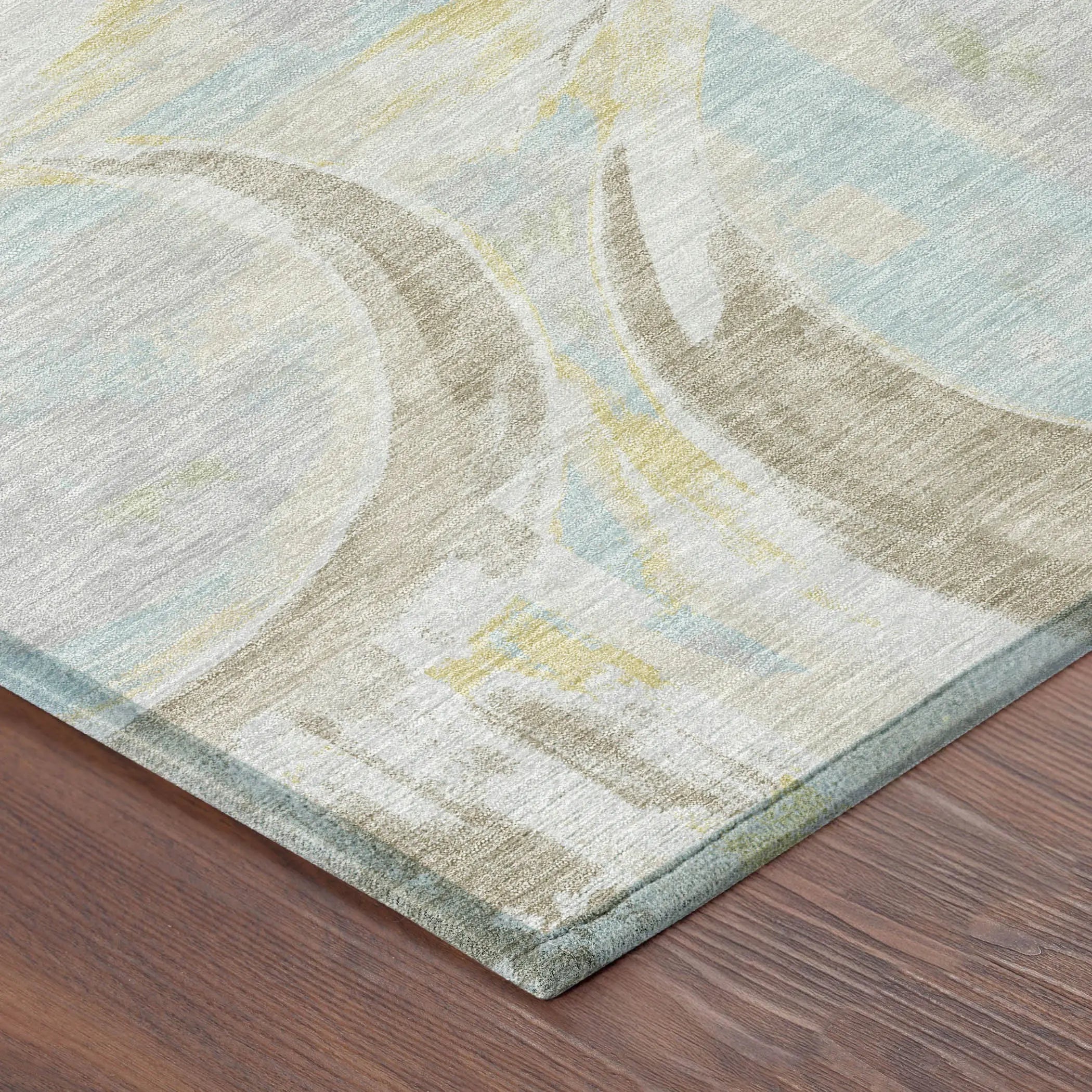 3' X 5' Silver And Gray Abstract Washable Indoor Outdoor Area Rug Homeroots Outdoor