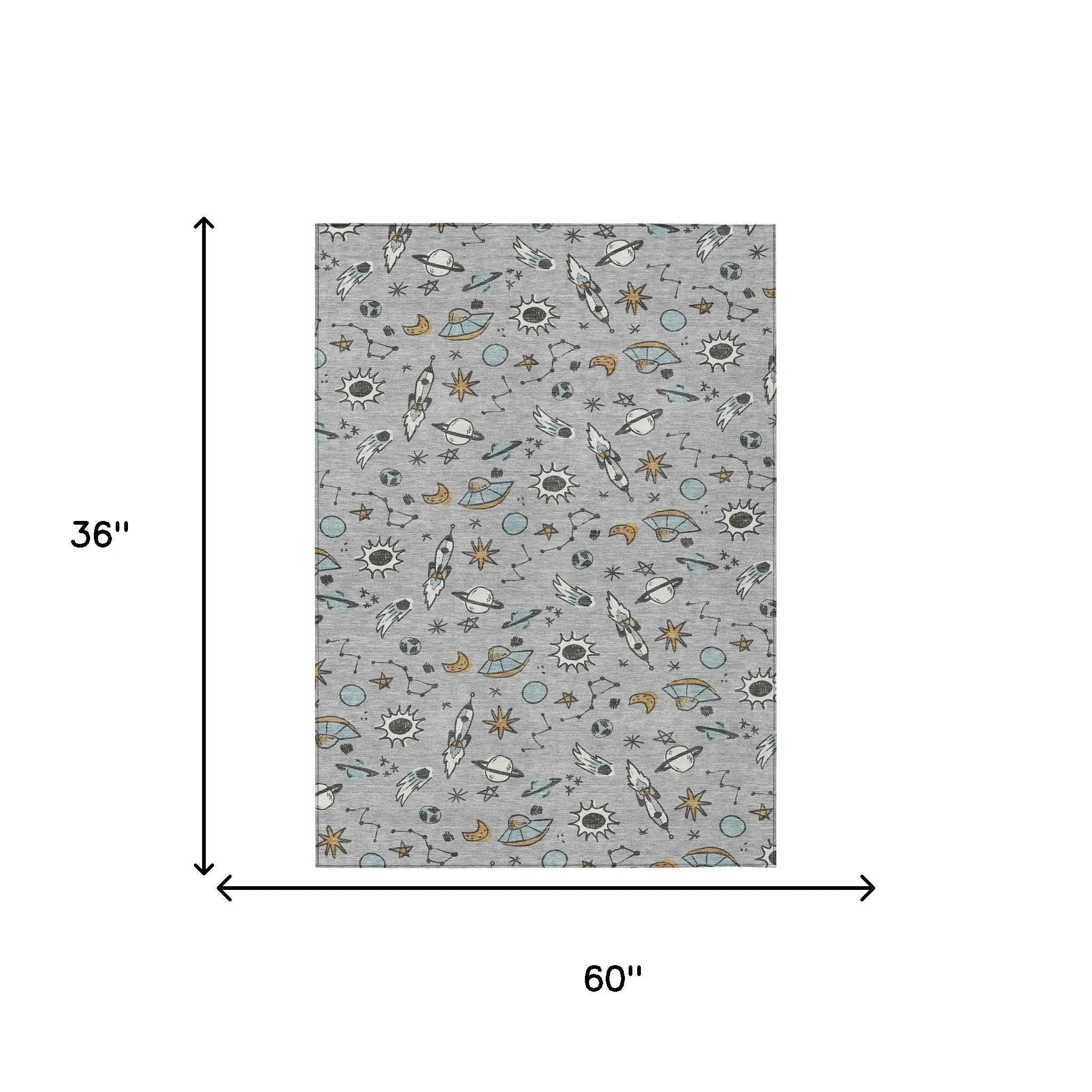 3' X 5' Silver And Gray Animal Print Washable Indoor Outdoor Area Rug Homeroots Outdoor