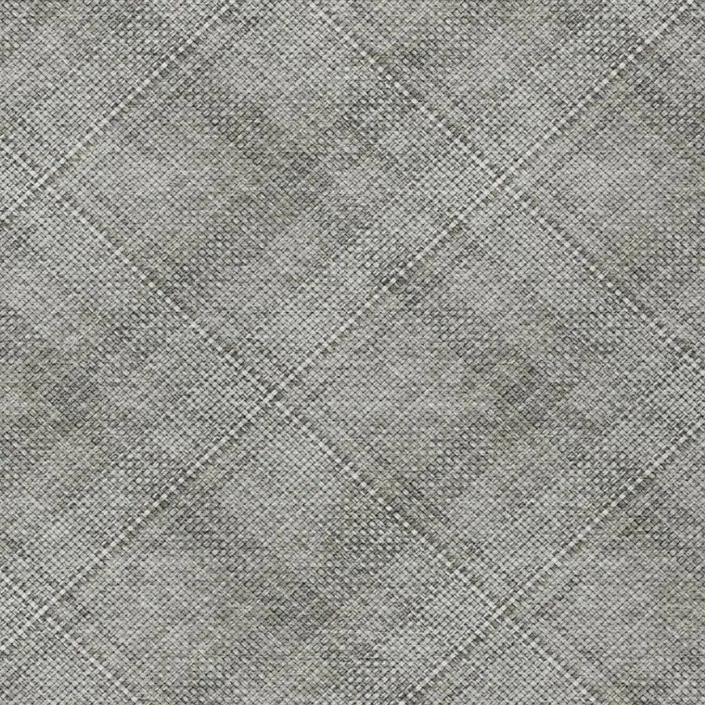 3' X 5' Silver And Gray Plaid Washable Indoor Outdoor Area Rug Homeroots Outdoor