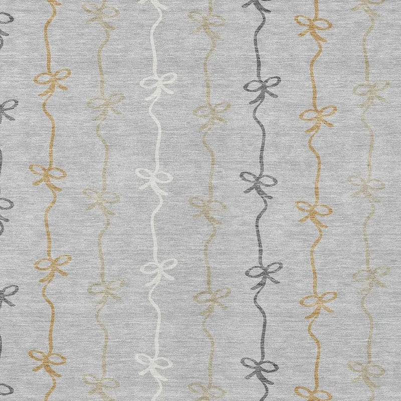 3' X 5' Silver And Gray Southwestern Washable Indoor Outdoor Area Rug Homeroots Outdoor