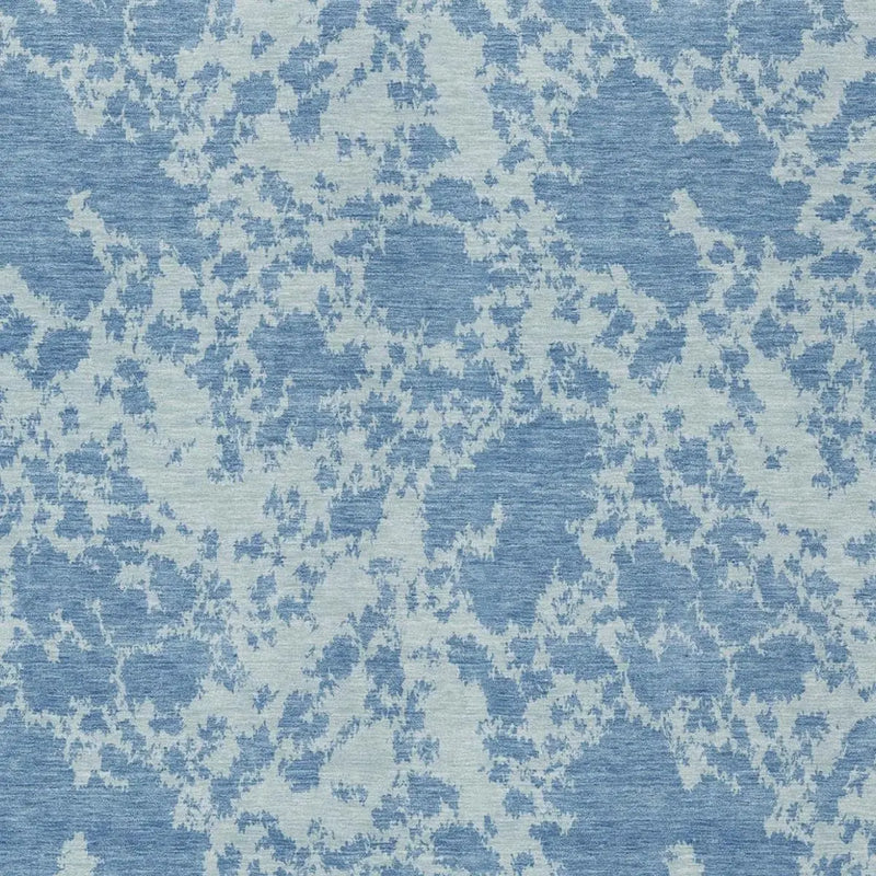 3' X 5' Sky Blue And Blue Abstract Washable Indoor Outdoor Area Rug Homeroots Outdoor