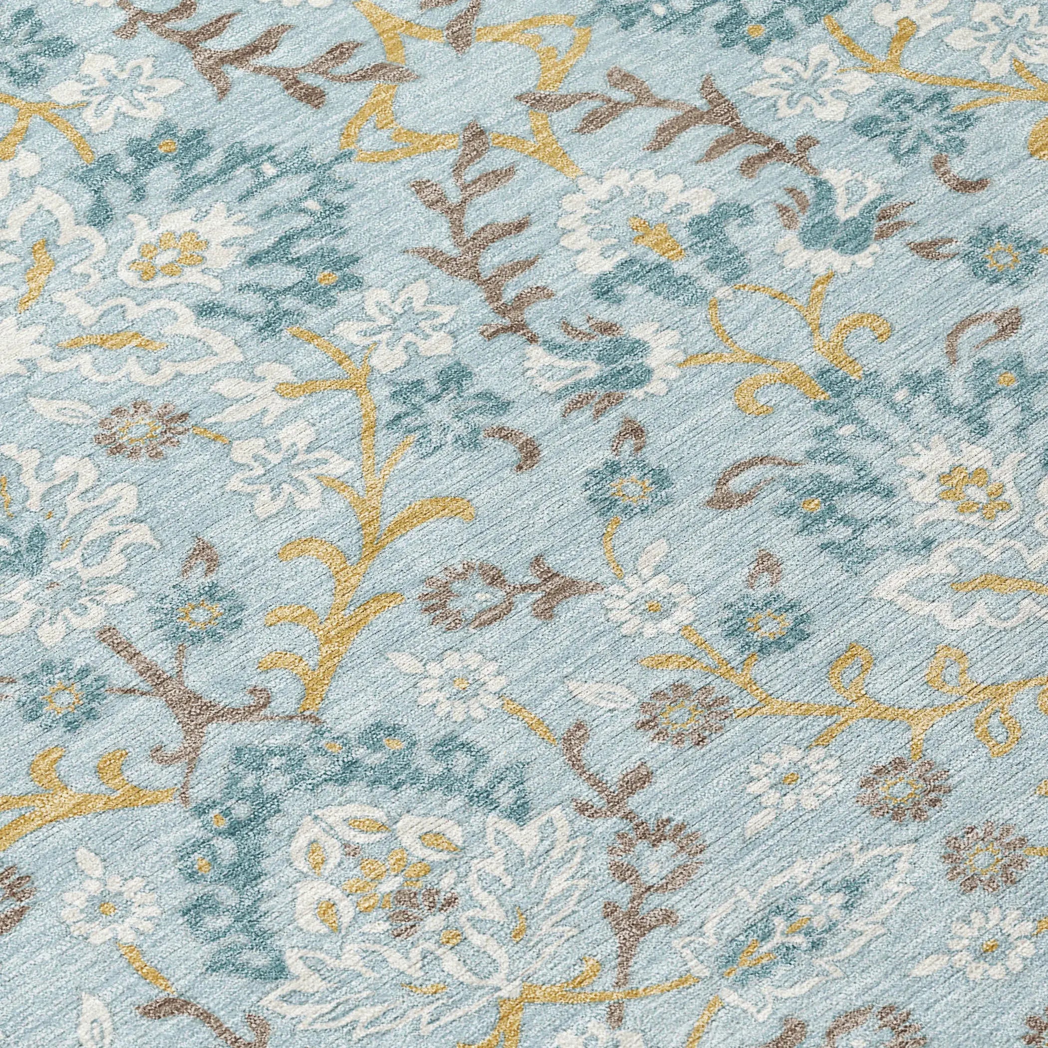 3' X 5' Sky Blue And Blue Geometric Washable Indoor Outdoor Area Rug Homeroots Outdoor
