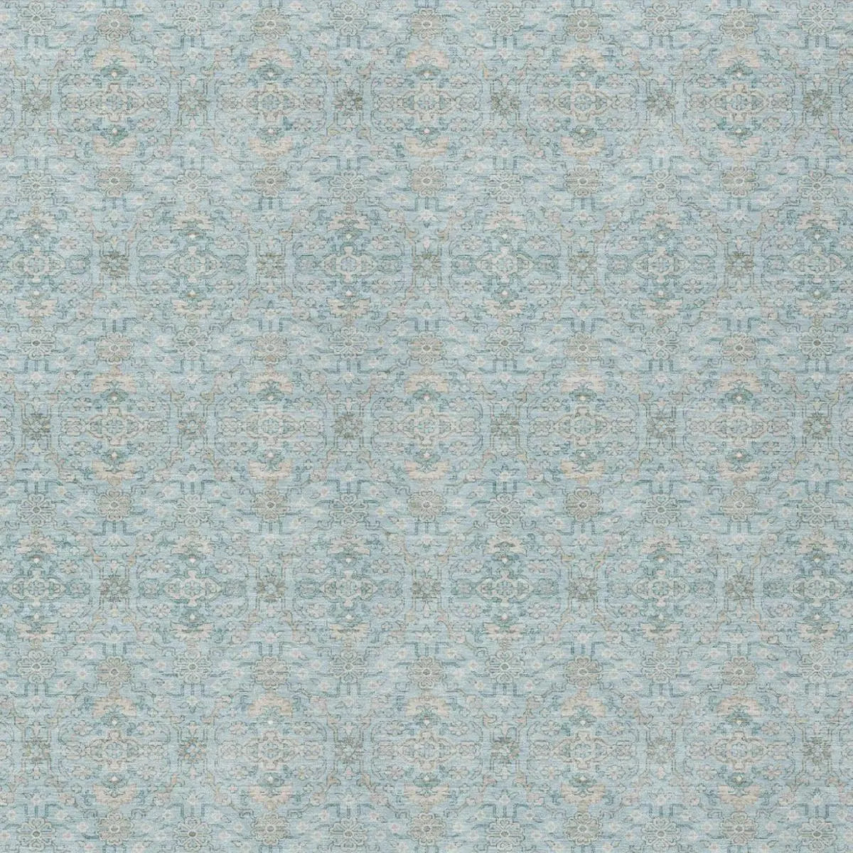 3' X 5' Sky Blue And Blue Oriental Washable Indoor Outdoor Area Rug Homeroots Outdoor