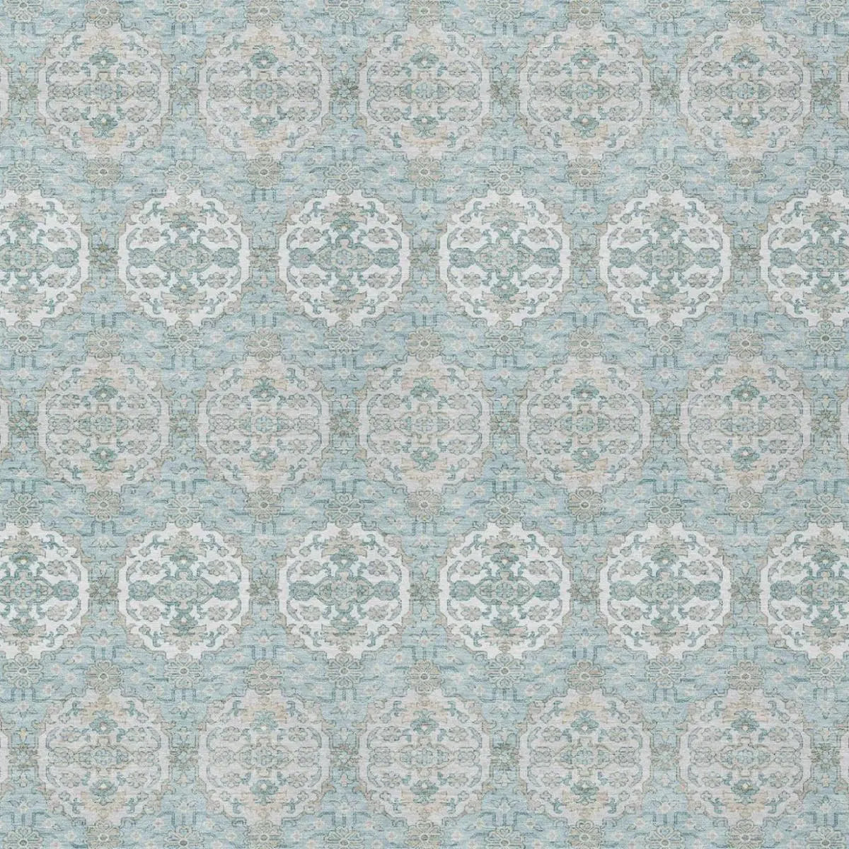 3' X 5' Sky Blue And Blue Striped Washable Indoor Outdoor Area Rug Homeroots Outdoor