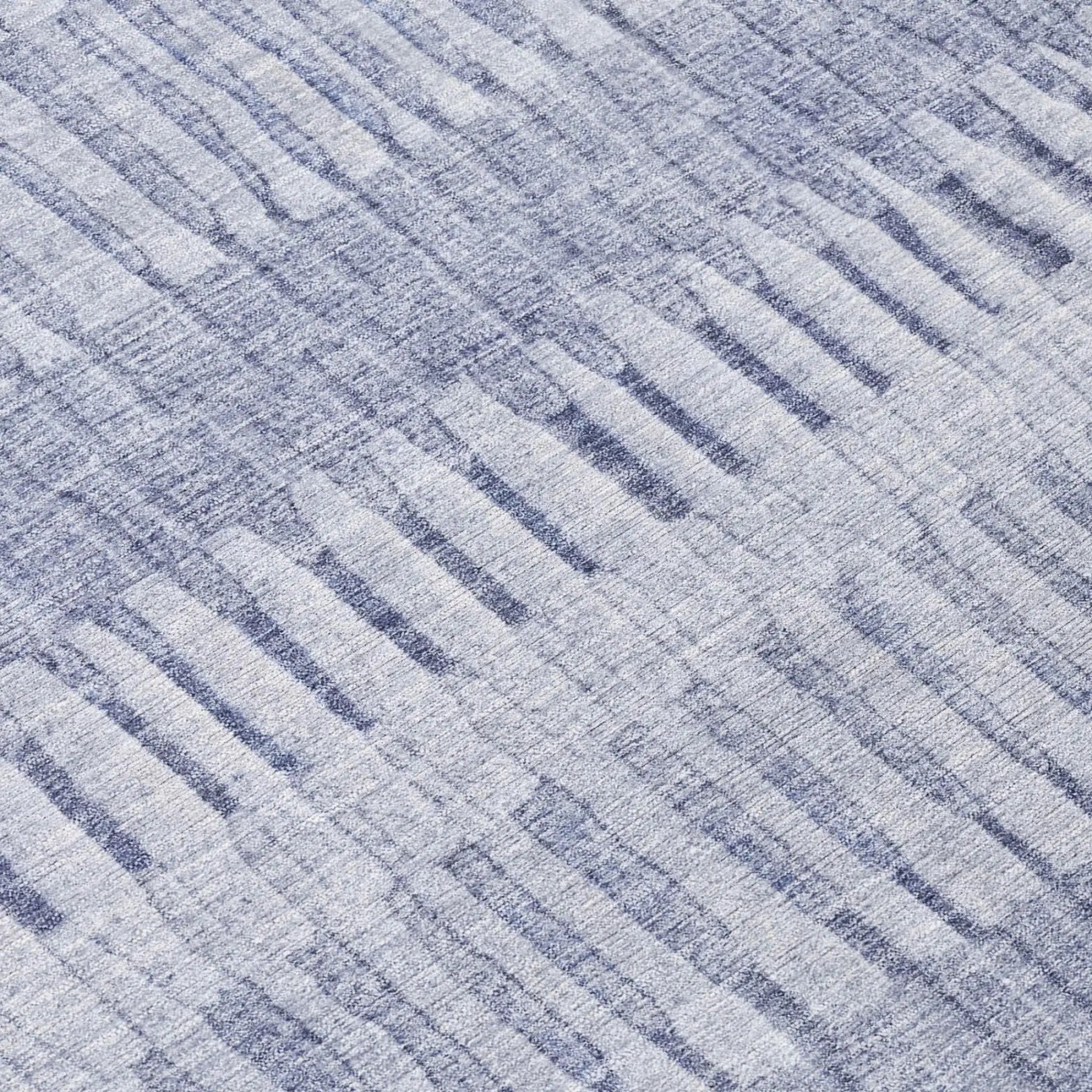 3' X 5' Sky Blue And Blue Striped Washable Indoor Outdoor Area Rug Homeroots Outdoor