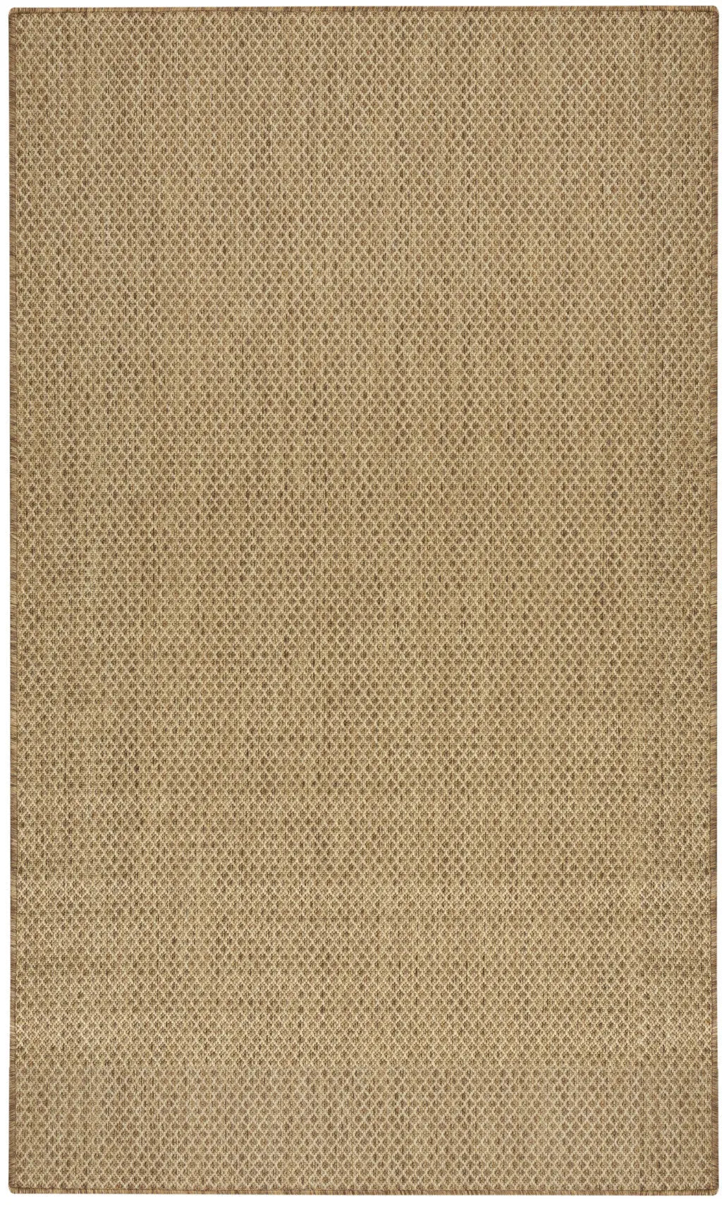 3' X 5' Tan And Brown Geometric Indoor Outdoor Area Rug Homeroots Outdoor