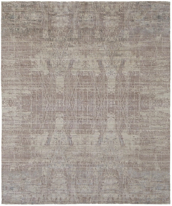 3' X 5' Tan Pink And Gray Abstract Hand Woven Area Rug Homeroots Home Decor
