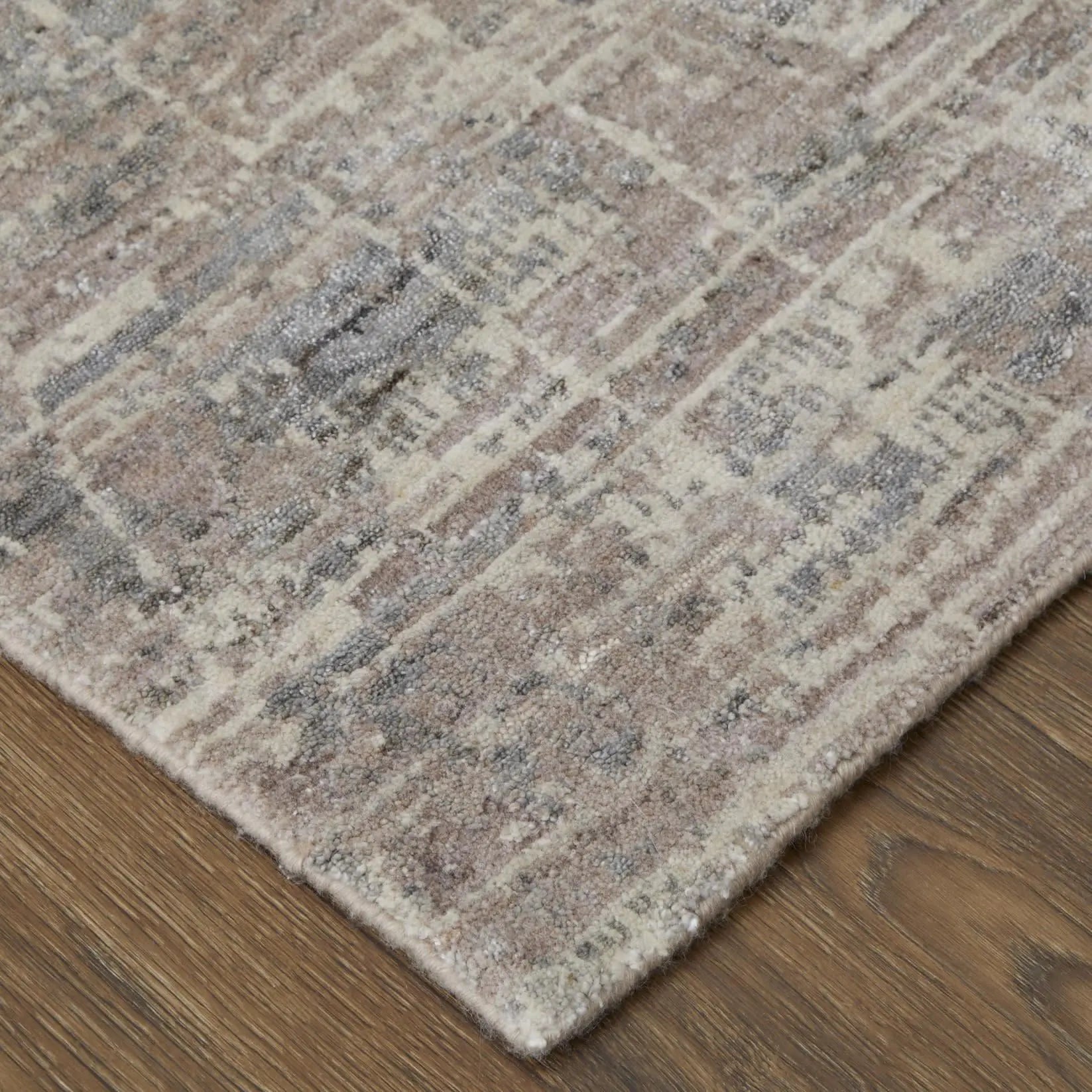 3' X 5' Tan Pink And Gray Abstract Hand Woven Area Rug Homeroots Home Decor