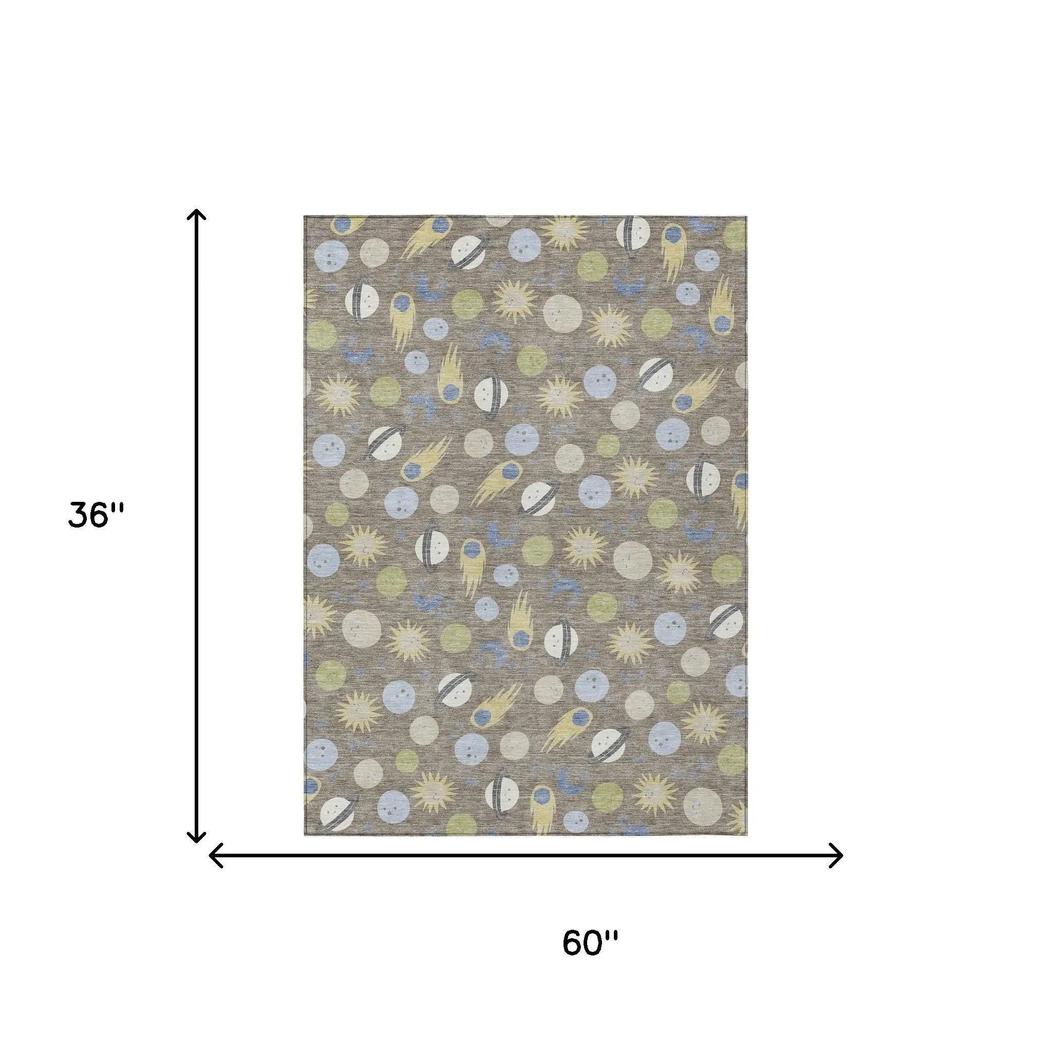 3' X 5' Taupe And Beige Geometric Washable Indoor Outdoor Area Rug Homeroots Outdoor