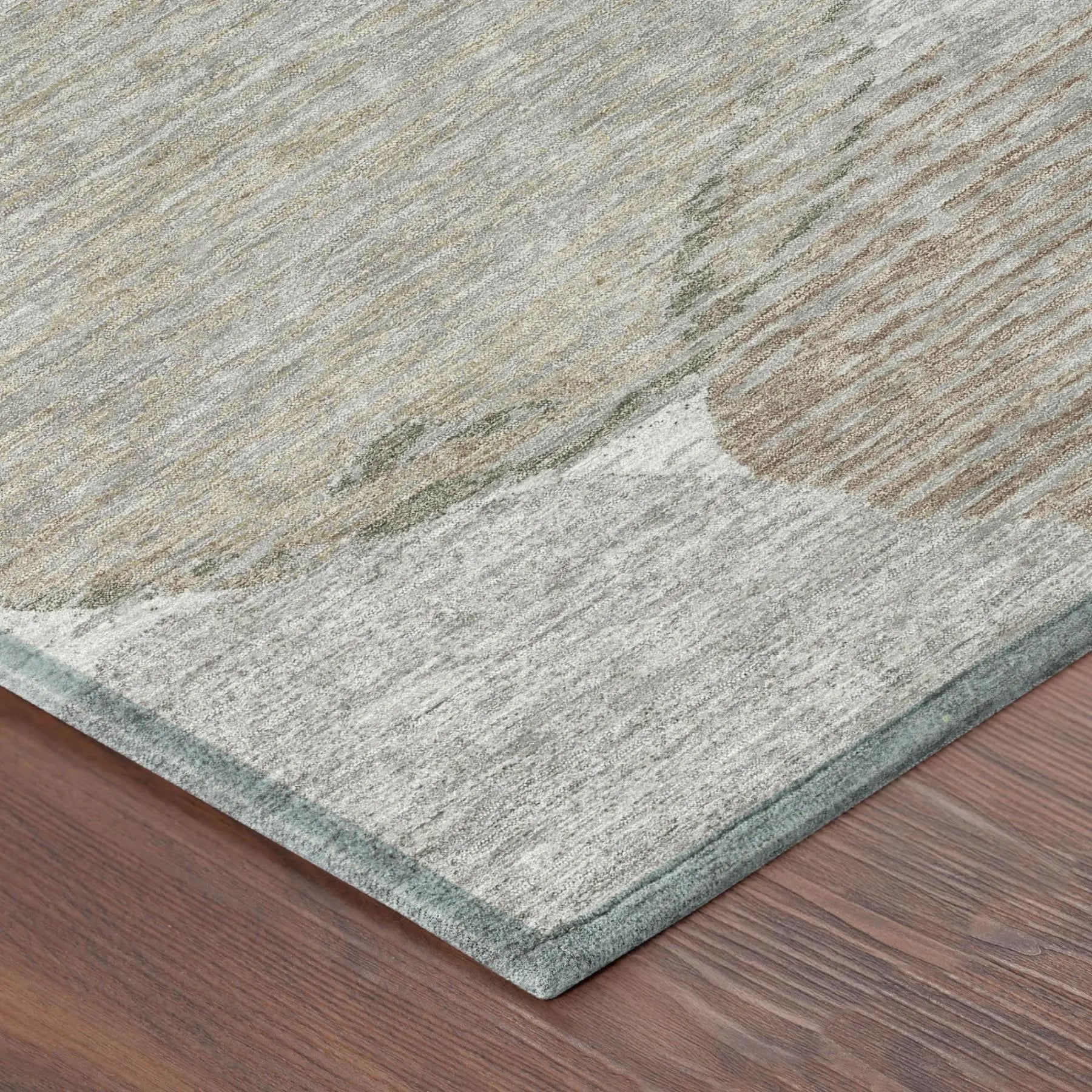 3' X 5' Taupe And Brown Geometric Washable Indoor Outdoor Area Rug Homeroots Outdoor