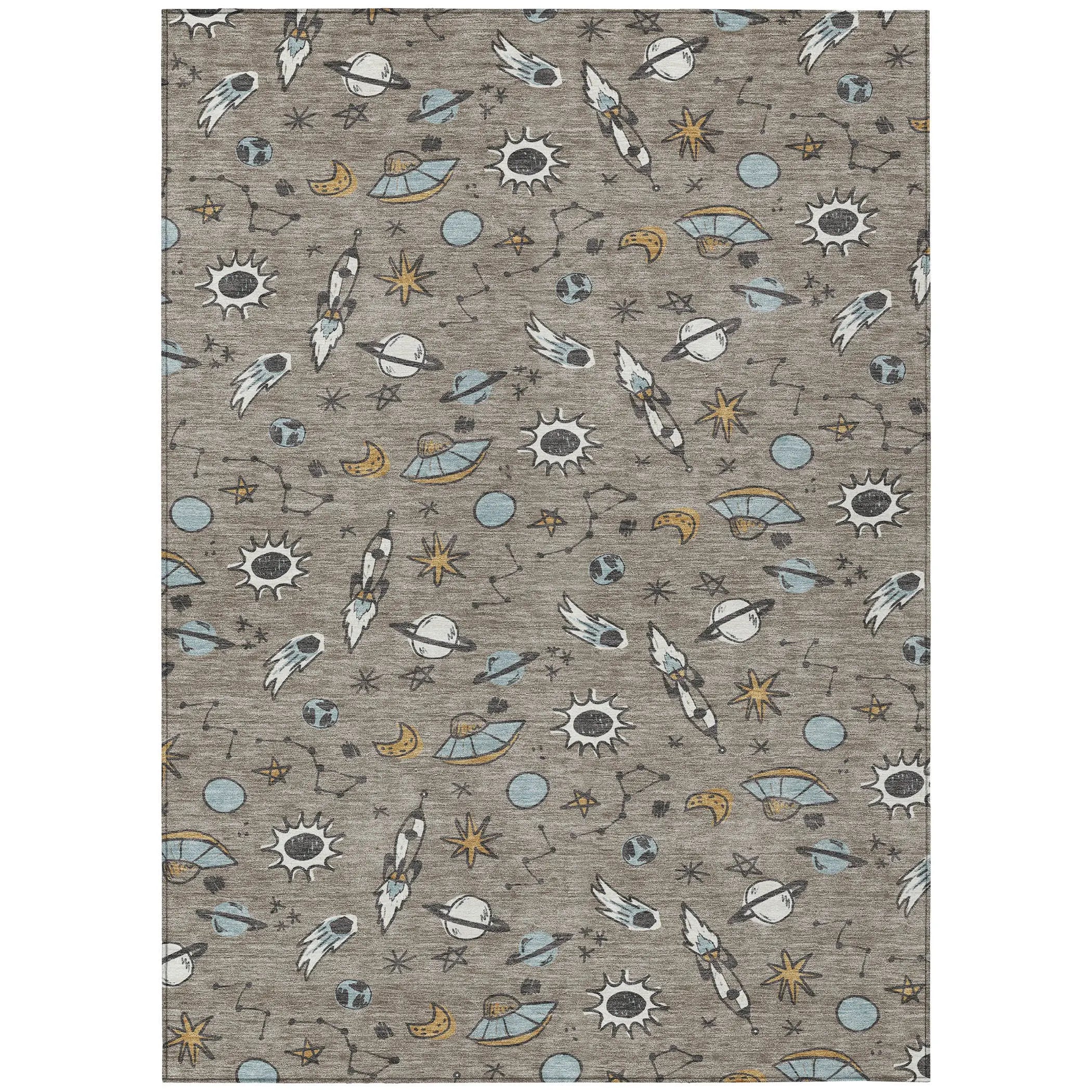 3' X 5' Taupe And Gray Animal Print Washable Indoor Outdoor Area Rug Homeroots Outdoor