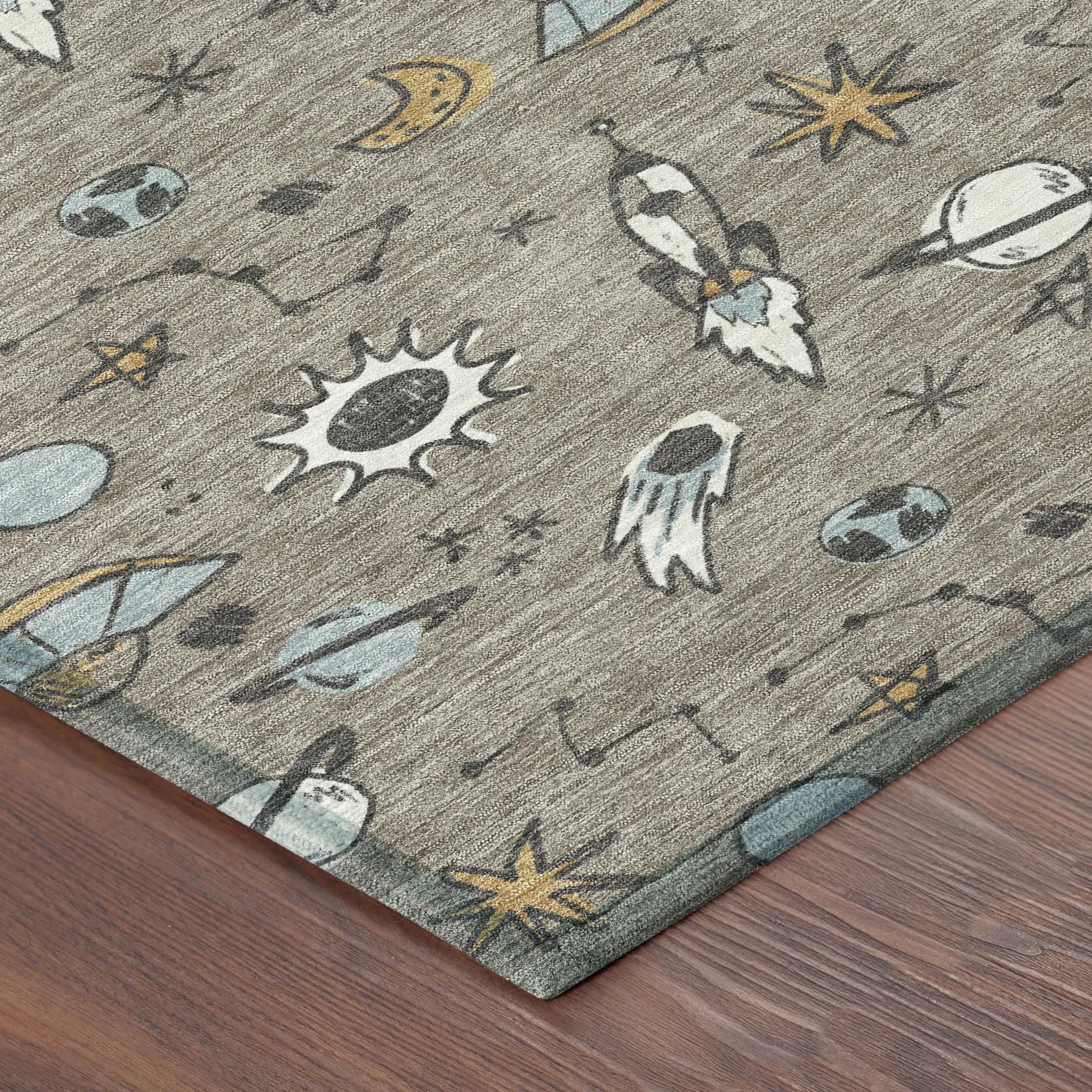 3' X 5' Taupe And Gray Animal Print Washable Indoor Outdoor Area Rug Homeroots Outdoor