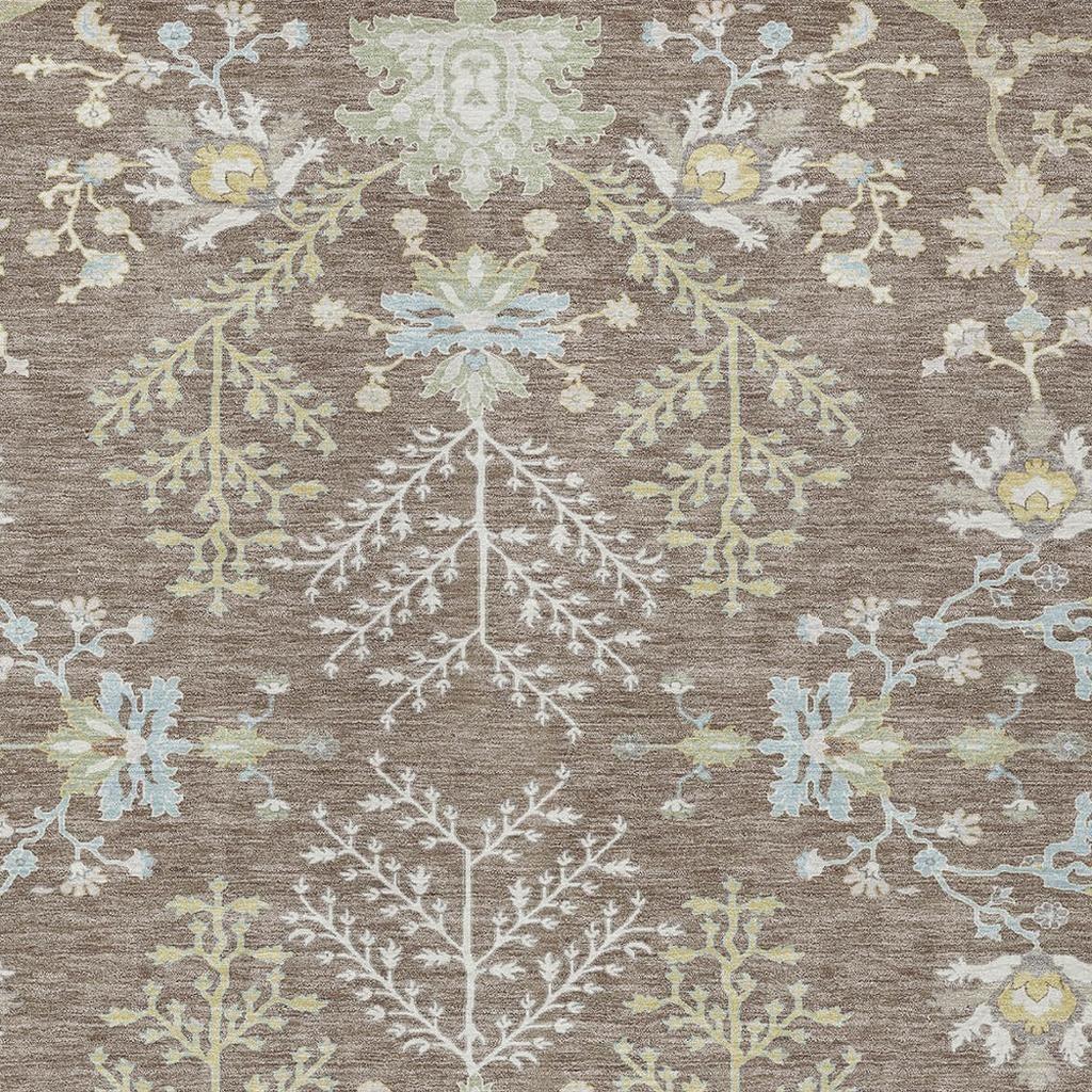 3' X 5' Taupe And Ivory Oriental Washable Indoor Outdoor Area Rug Homeroots Outdoor