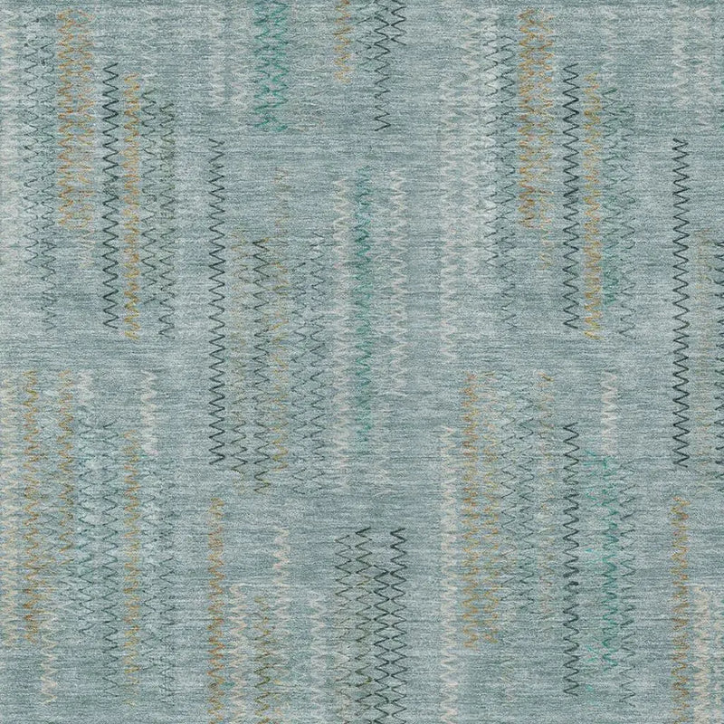 3' X 5' Teal Blue And Silver Abstract Washable Indoor Outdoor Area Rug Homeroots Outdoor