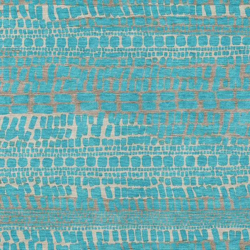 3' X 5' Teal Blue And Turquoise Abstract Washable Indoor Outdoor Area Rug Homeroots Outdoor