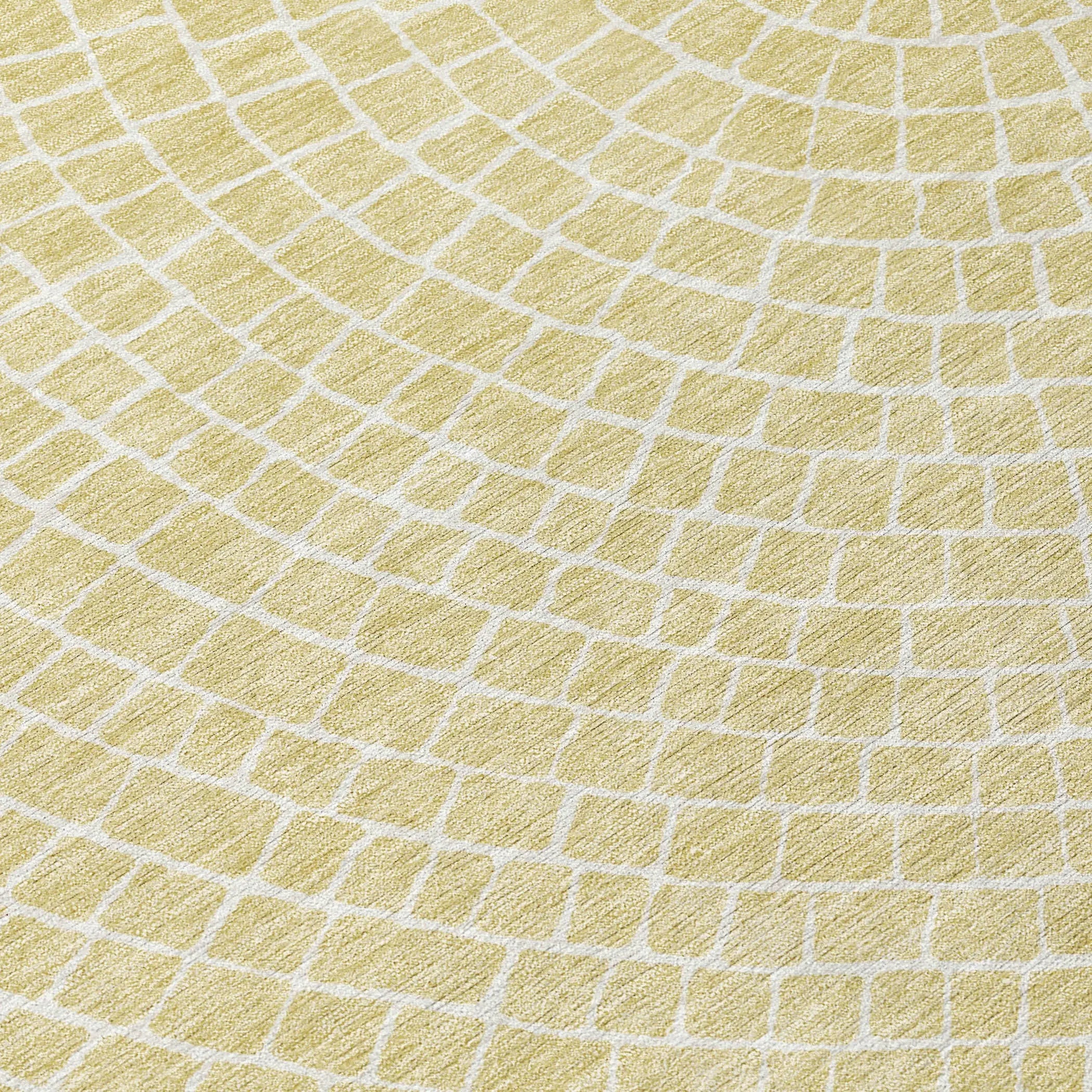 3' X 5' Wheat And Ivory Geometric Washable Indoor Outdoor Area Rug Homeroots Outdoor