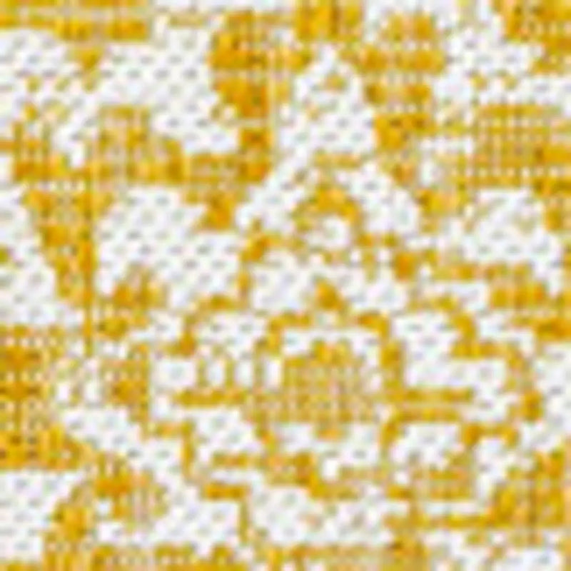 3' X 5' Yellow And Cream Medallion Indoor Outdoor Area Rug Homeroots Outdoor