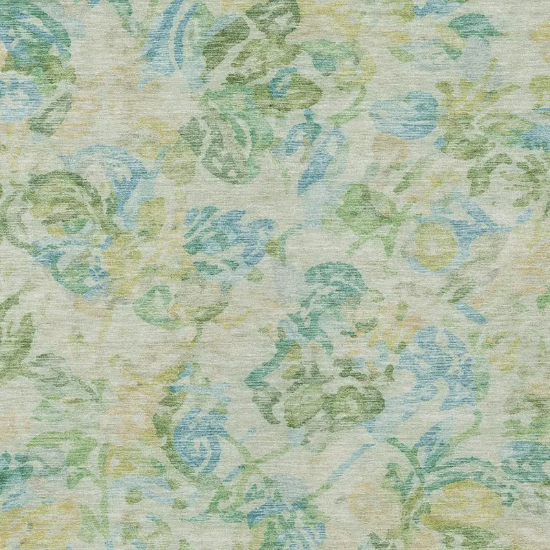 3' X 5' Yellow And Gold Floral Washable Indoor Outdoor Area Rug Homeroots Outdoor