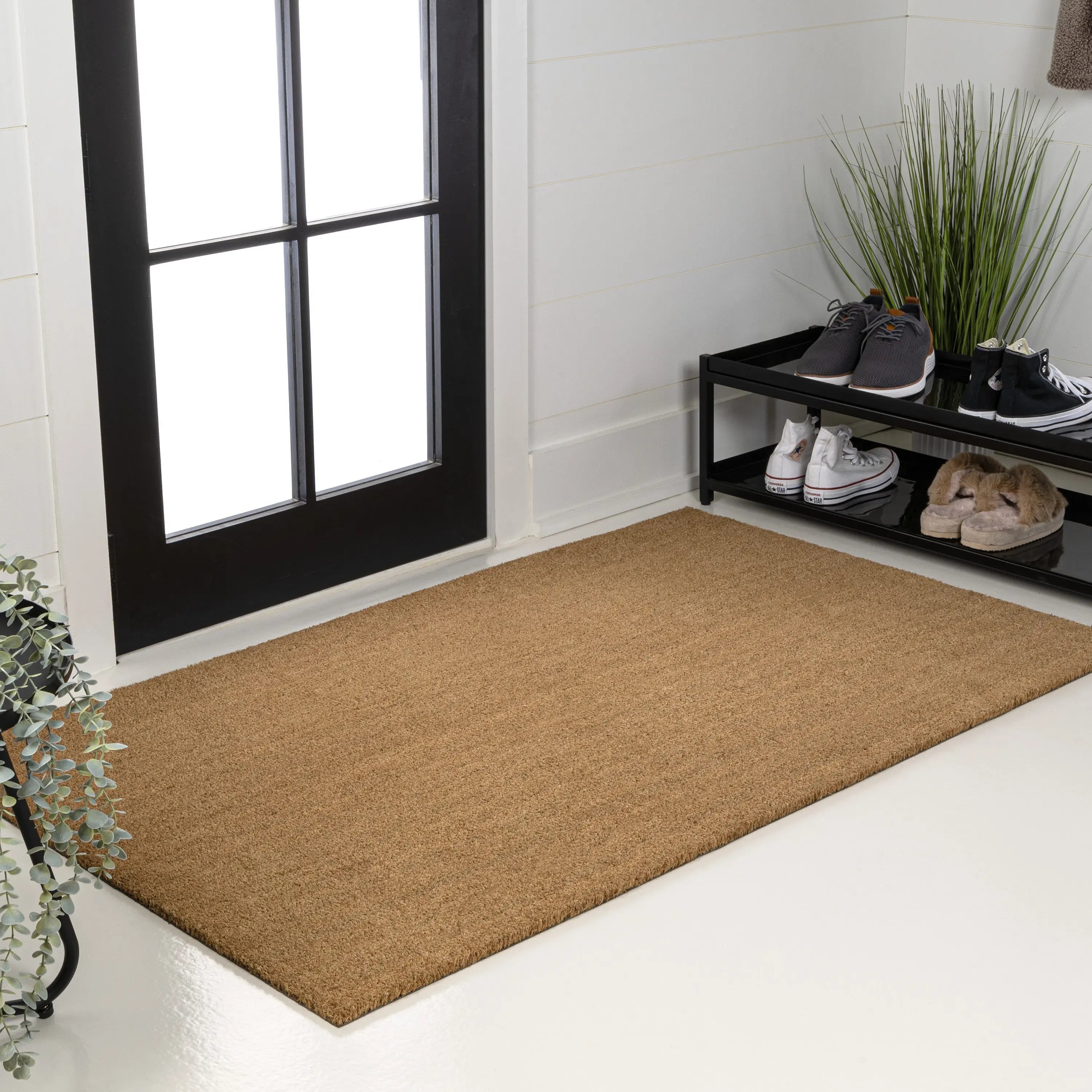 3' X 6' Light Brown Indoor Outdoor Area Rug Homeroots Outdoor