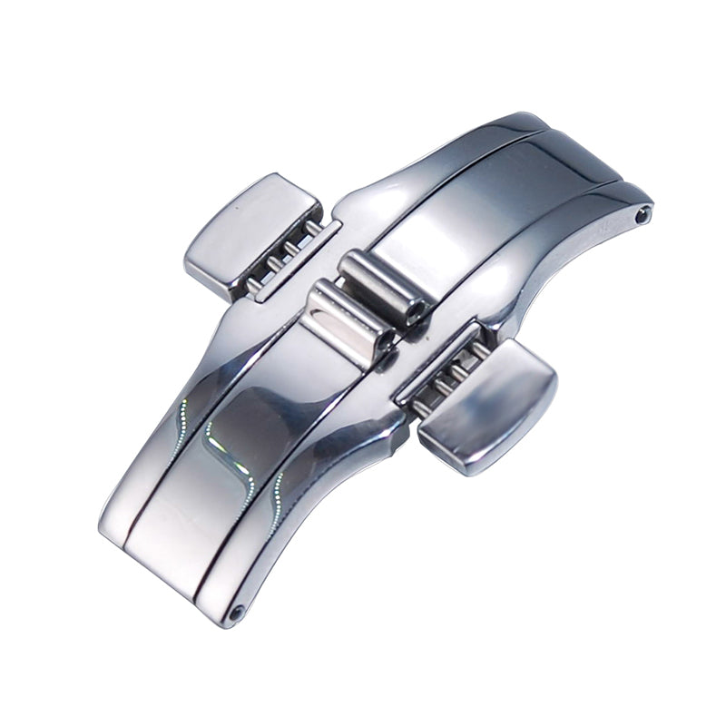 Metal Double Press Deployment Buckle For Longines L4 L2 Watch Accessories Stainless Steel Seamless Butterfly Buckle Watch Band