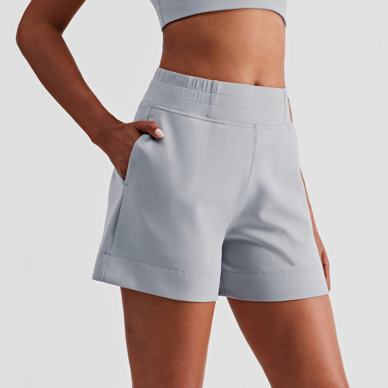 High Waist Women Casual Shorts With Pocket New Custom Street Fitness Sports Shorts Tennis Golf Sports Shorts