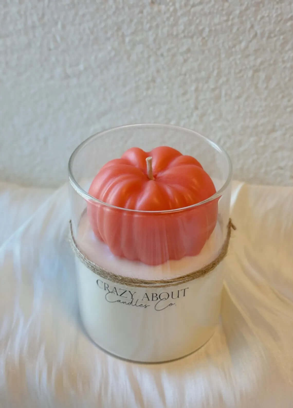 3" Pink Autumn Harvest Scented Mini Pumpkin Candle In Clear Glass Jar - Home & Garden