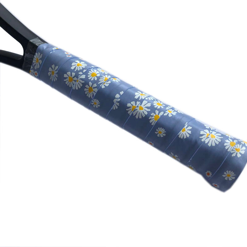 Super Tacky daisy printing Tennis Racket Overgrip Anti-skid Sweat Absorbed Wrap Taps Racquet grips Blue