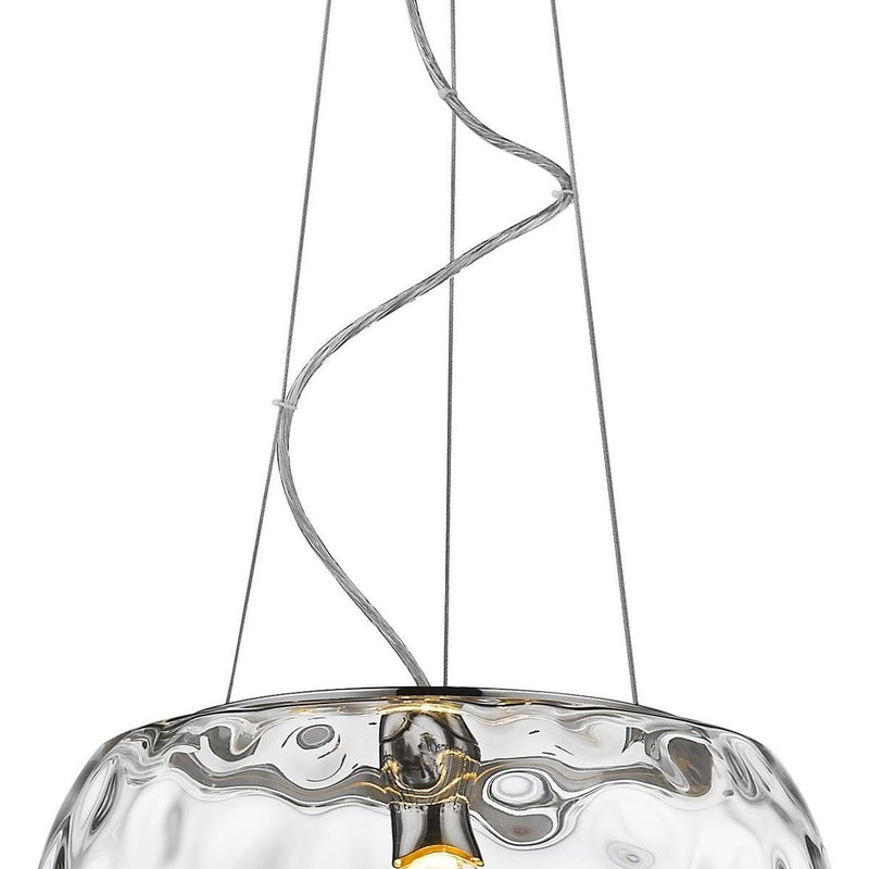 Clear Metal Dimmable Ceiling Light With White Shades - Lighting