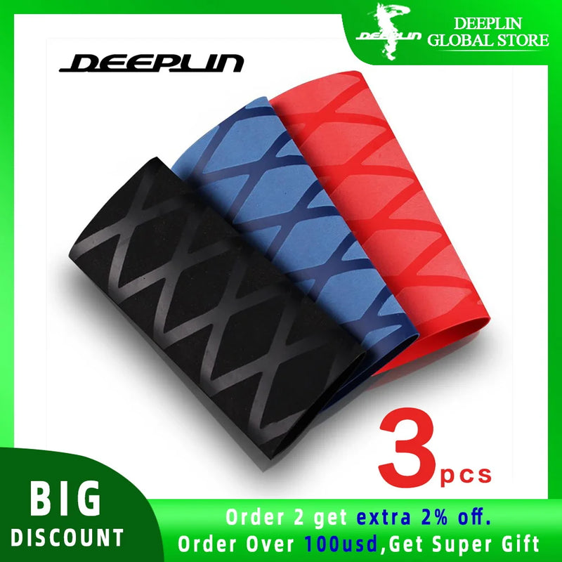 3pcs DEEPLIN Table Tennis Rackets for Overgrip Handle Tape Heat-shrinkable  Ping Pong set bat grips Sweatband Accessories