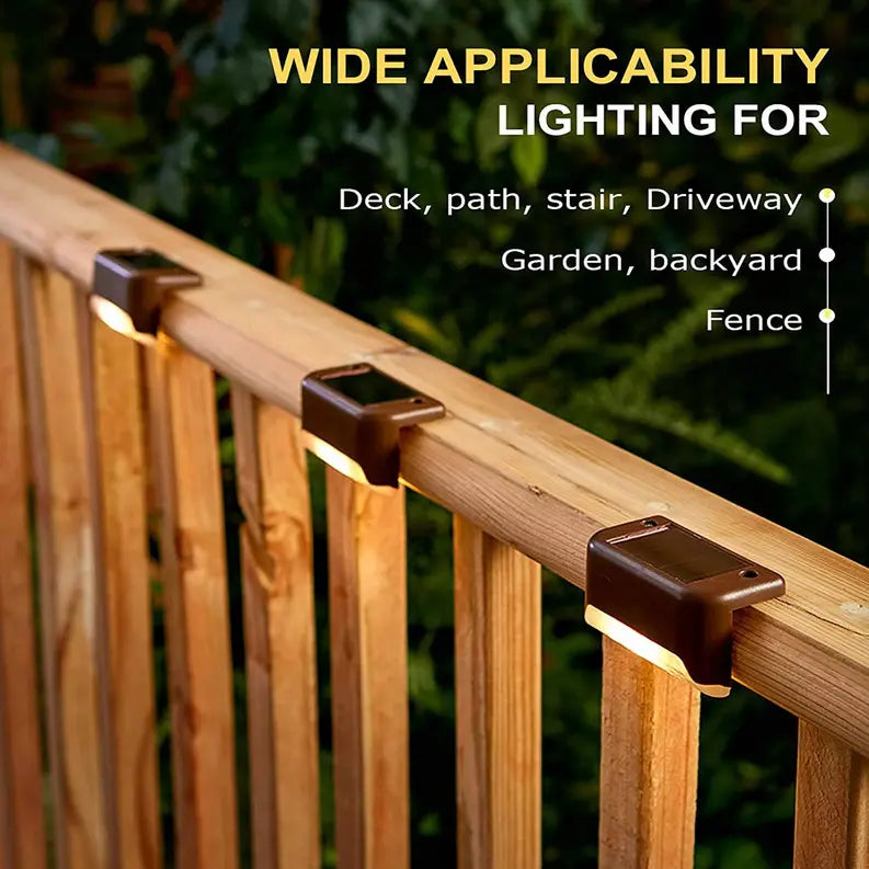 4-Pack Solar LED Deck & Step Lights Marquee Innovations