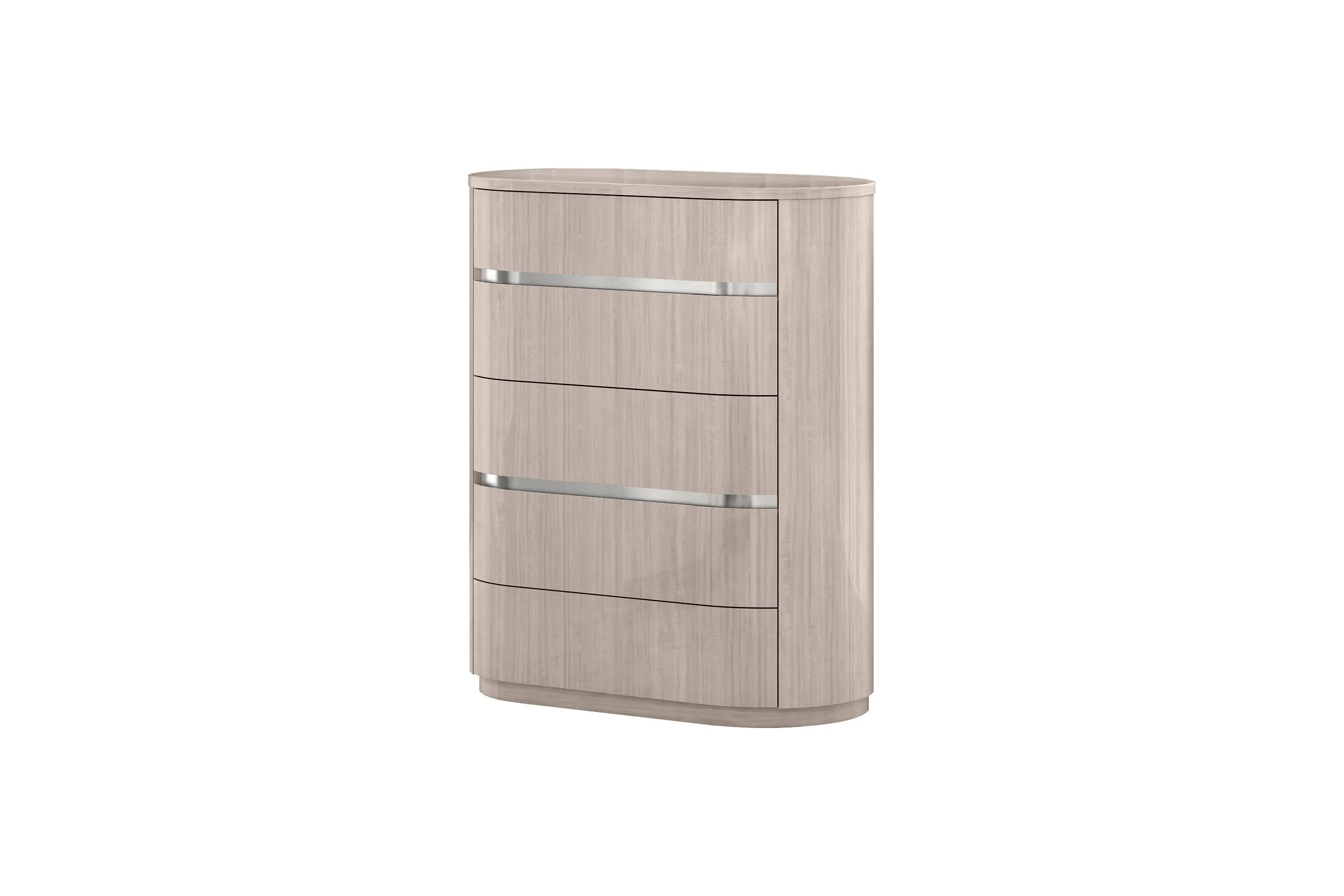 40" Beige Wood Four Drawer Dresser Homeroots Bed & Bath
