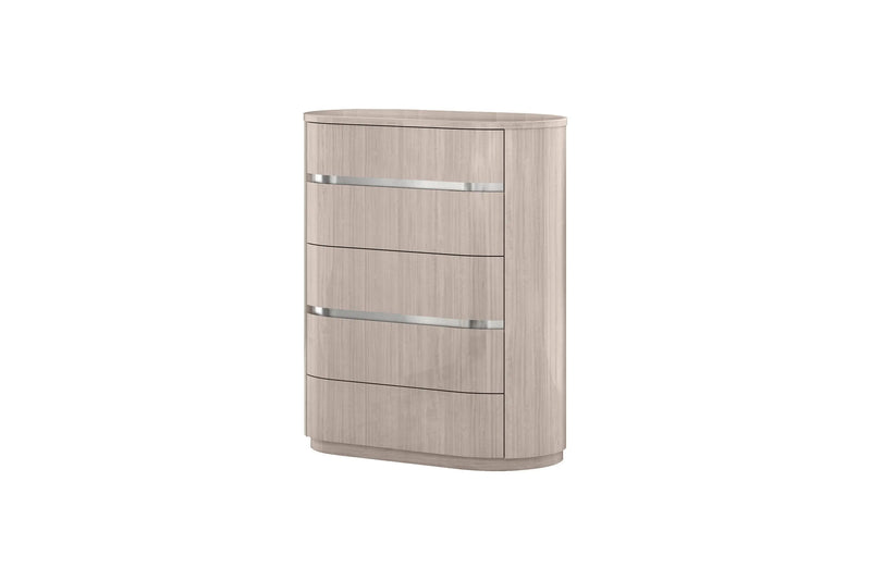 40" Beige Wood Four Drawer Dresser Homeroots Bed & Bath
