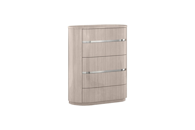 40" Beige Wood Four Drawer Dresser Homeroots Bed & Bath