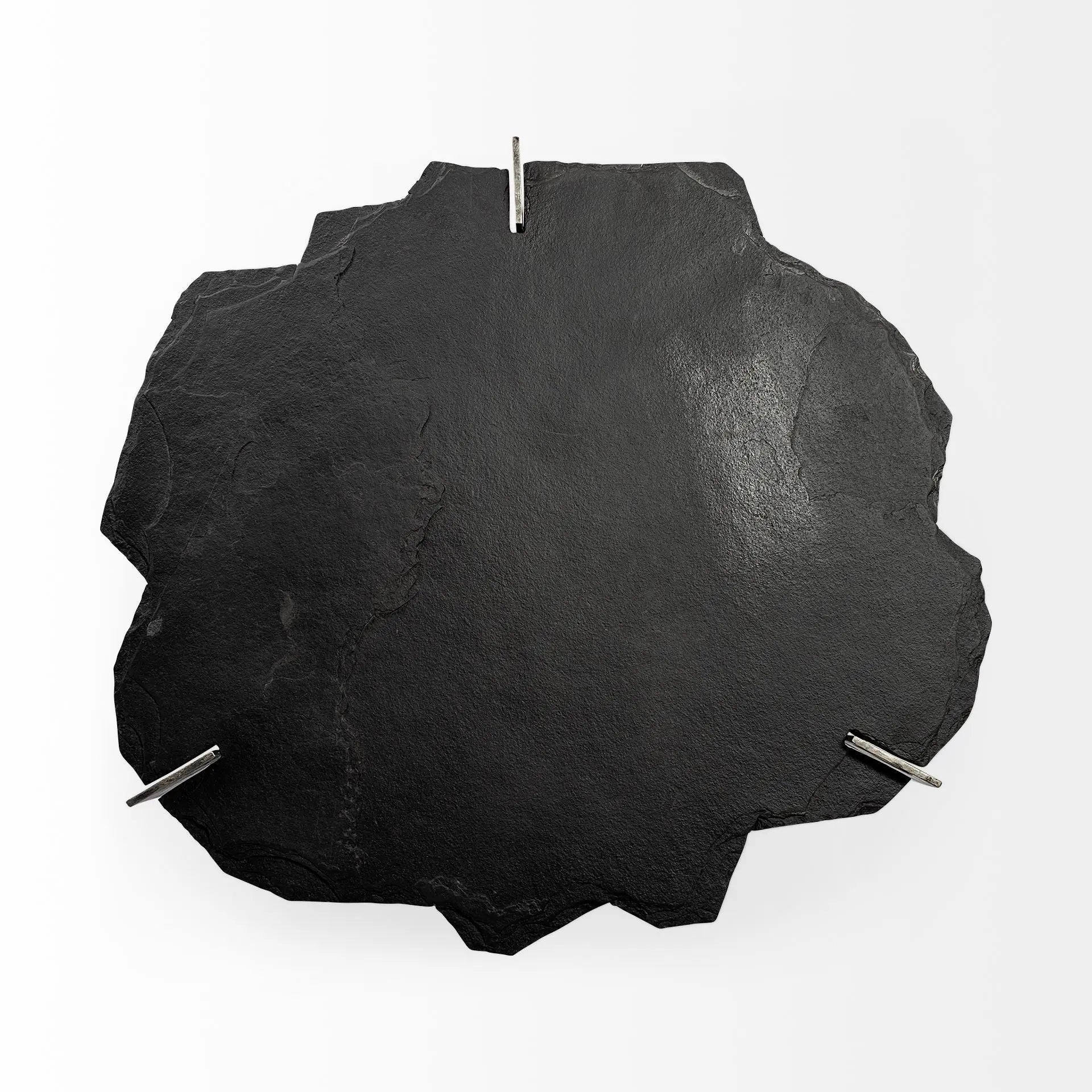 40" Black and Gold Stone and Iron Free Form Distressed Coffee Table Homeroots Living Room