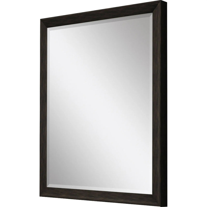 40" Dark Brown Framed Accent Mirror Homeroots Bed & Bath