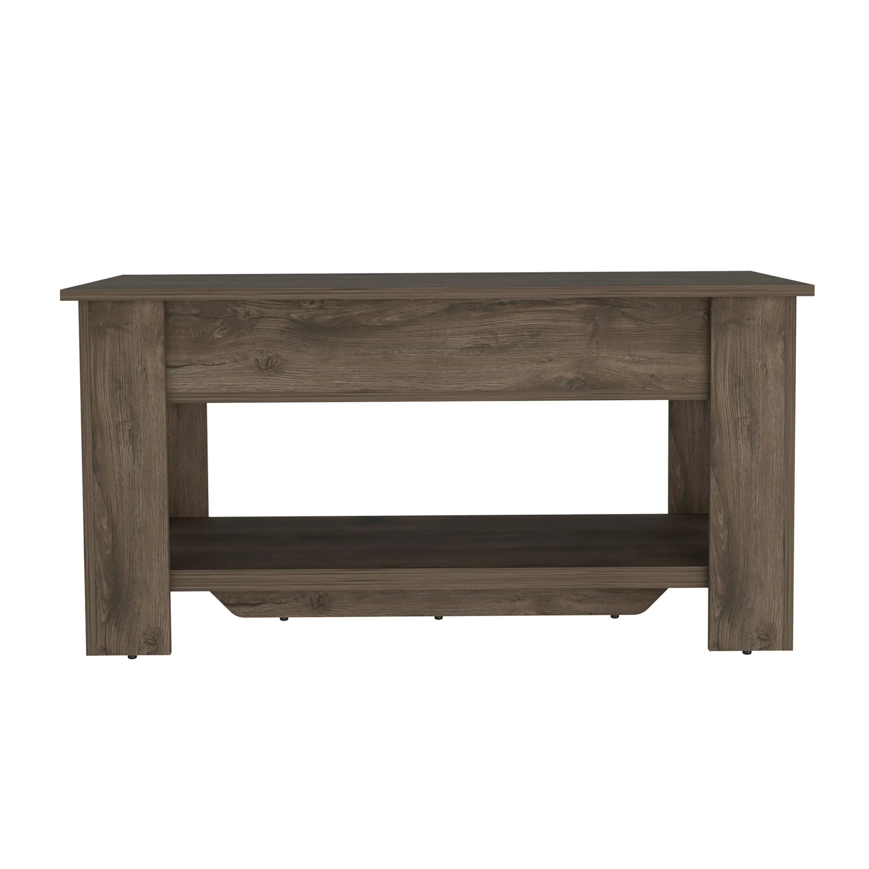 40" Dark Brown Storage Bench with Flip Top Homeroots Living Room
