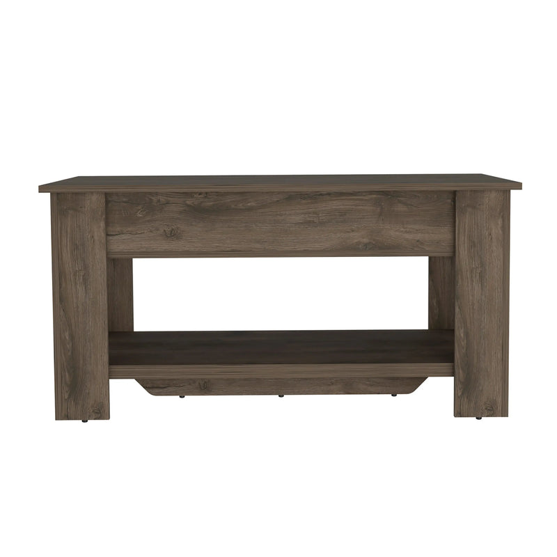 40" Dark Brown Storage Bench with Flip Top Homeroots Living Room