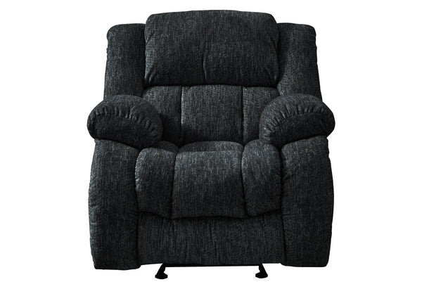 40" Gray Fabric Gliding Recliner Homeroots Living Room