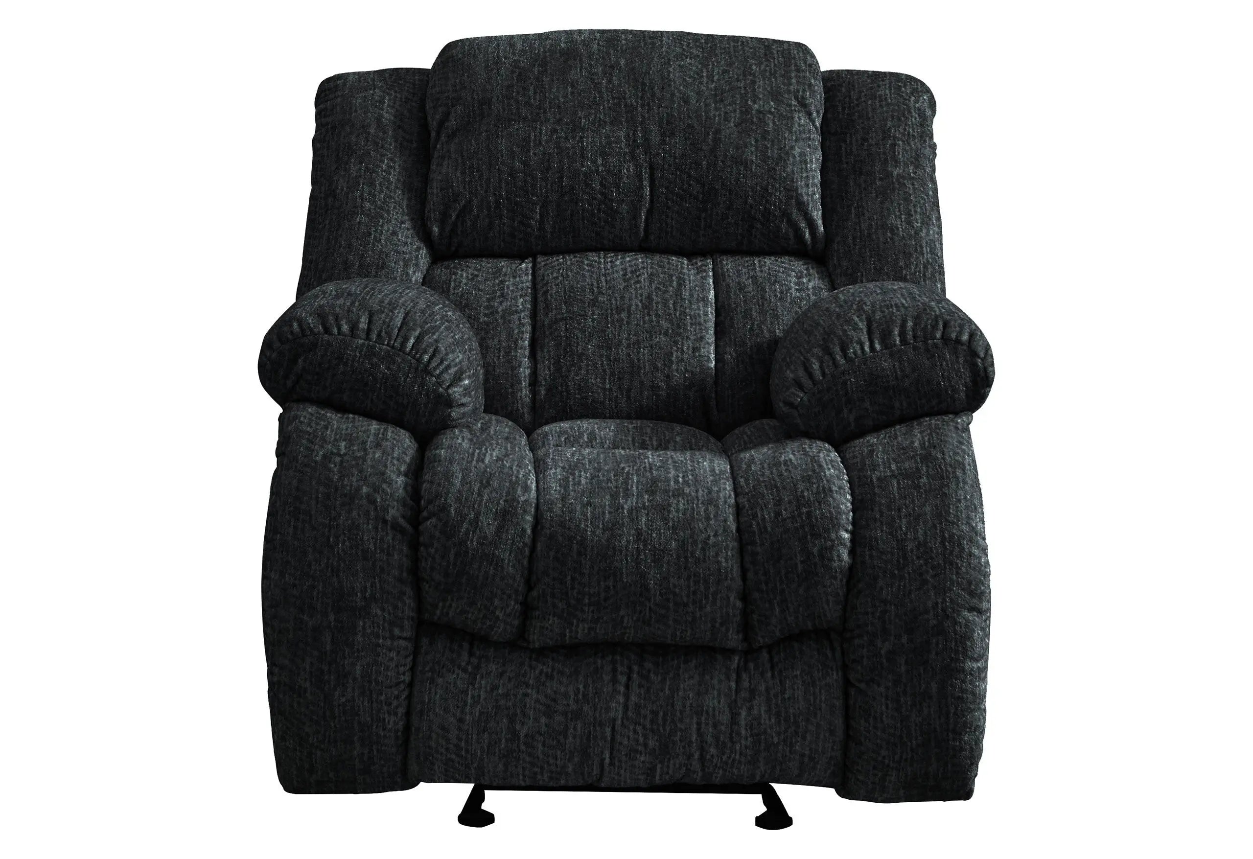 40" Gray Fabric Gliding Recliner Homeroots Living Room