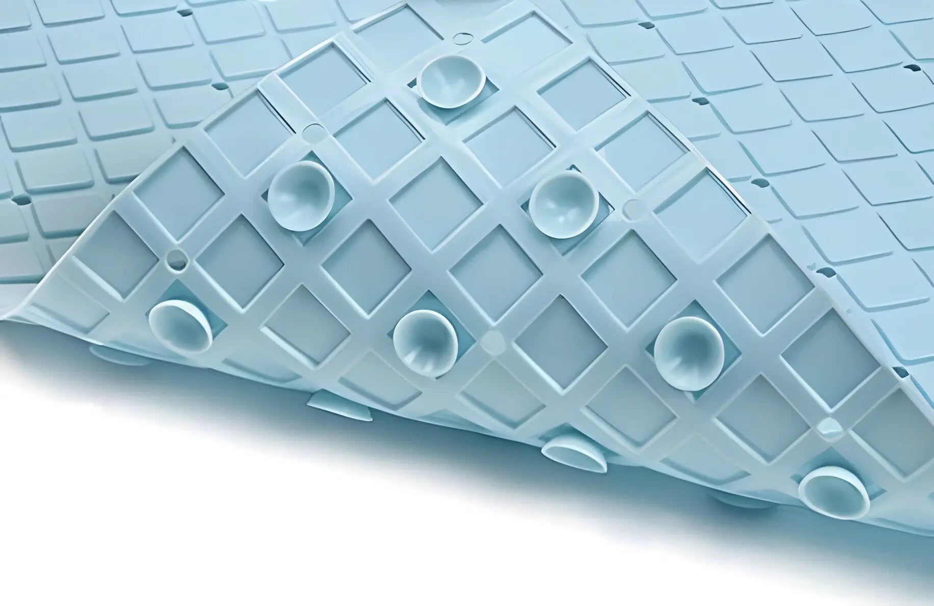 40" Light Blue Geometric Tiles Non Slip Bathtub Mat Homeroots Bed & Bath