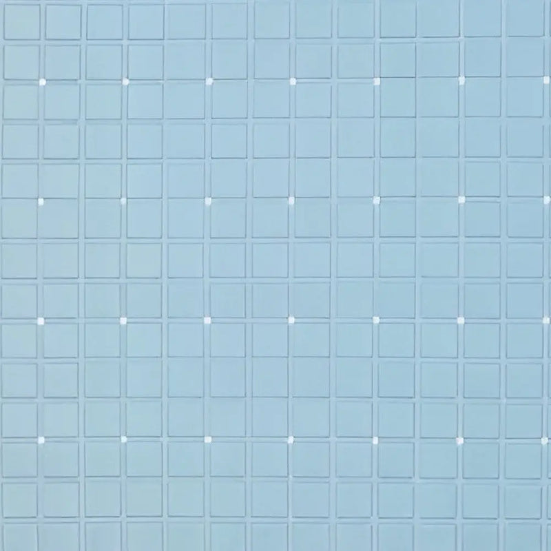 40" Light Blue Geometric Tiles Non Slip Bathtub Mat Homeroots Bed & Bath