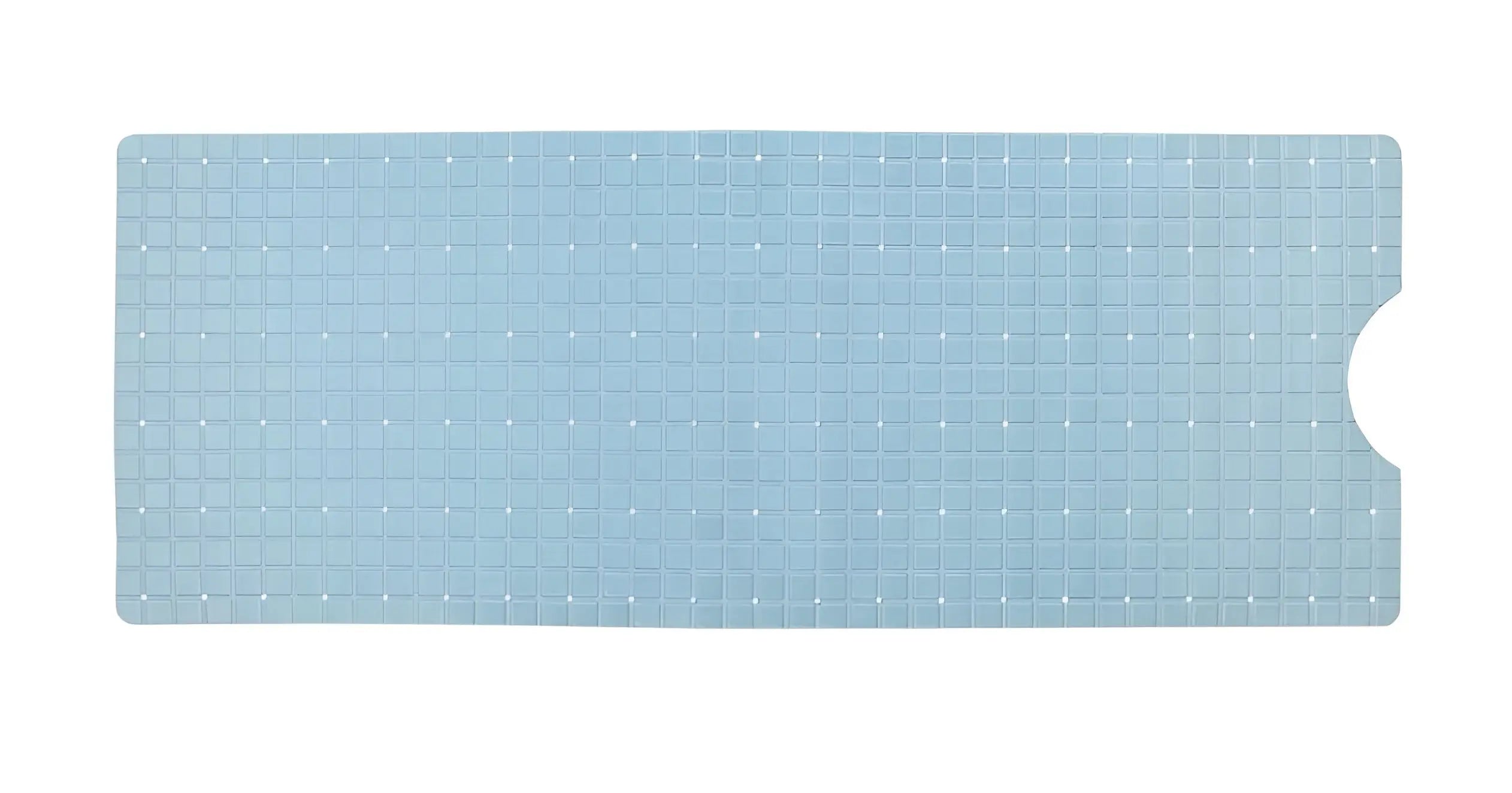 40" Light Blue Geometric Tiles Non Slip Bathtub Mat Homeroots Bed & Bath