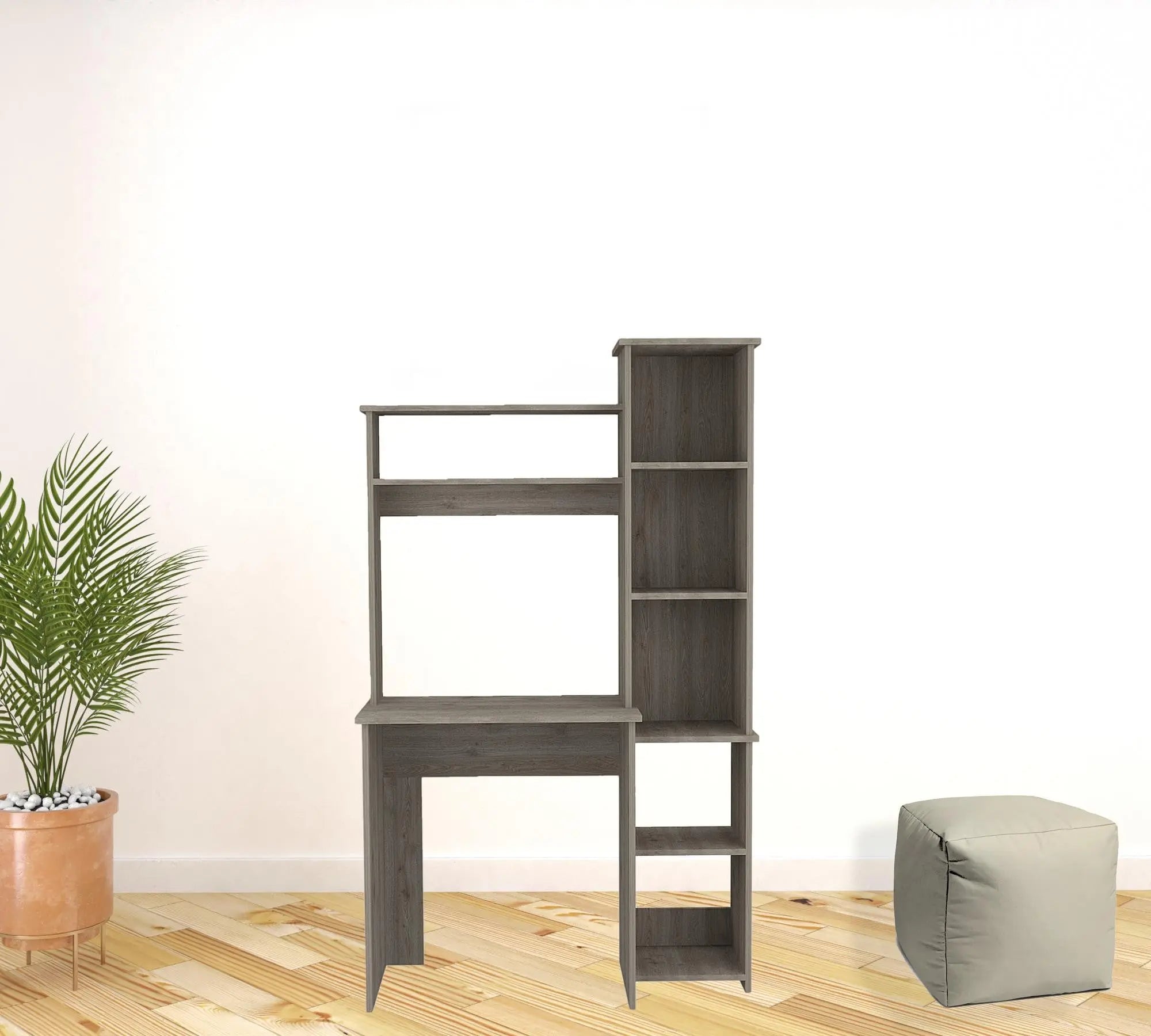 40" Light Gray Computer Desk Homeroots Office